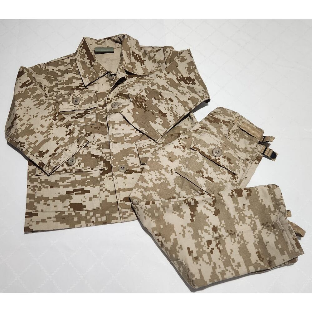 Rothco Kids Camo BDU Shirt & Pants Cargo Uniform Desert Digital Camo XXS NWOT